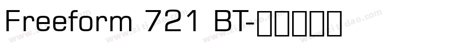 Freeform 721 BT字体转换